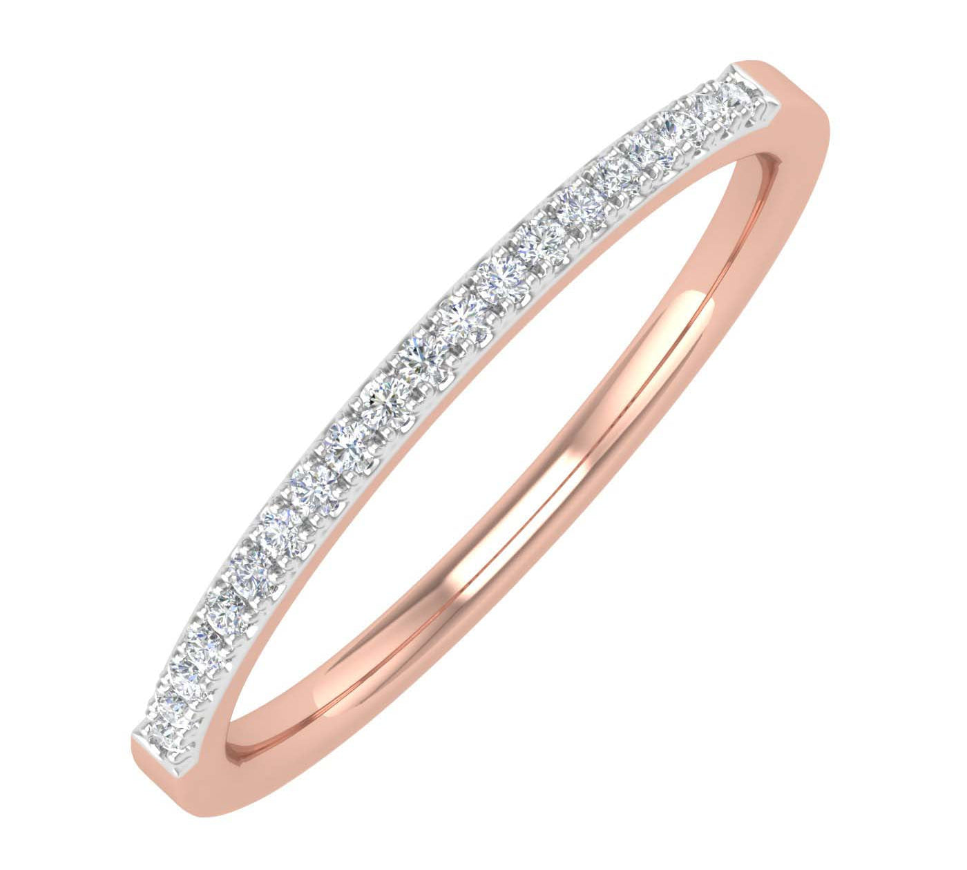 1/10 Carat (ctw) Gold Ladies Diamond Stackable Anniversary Ring