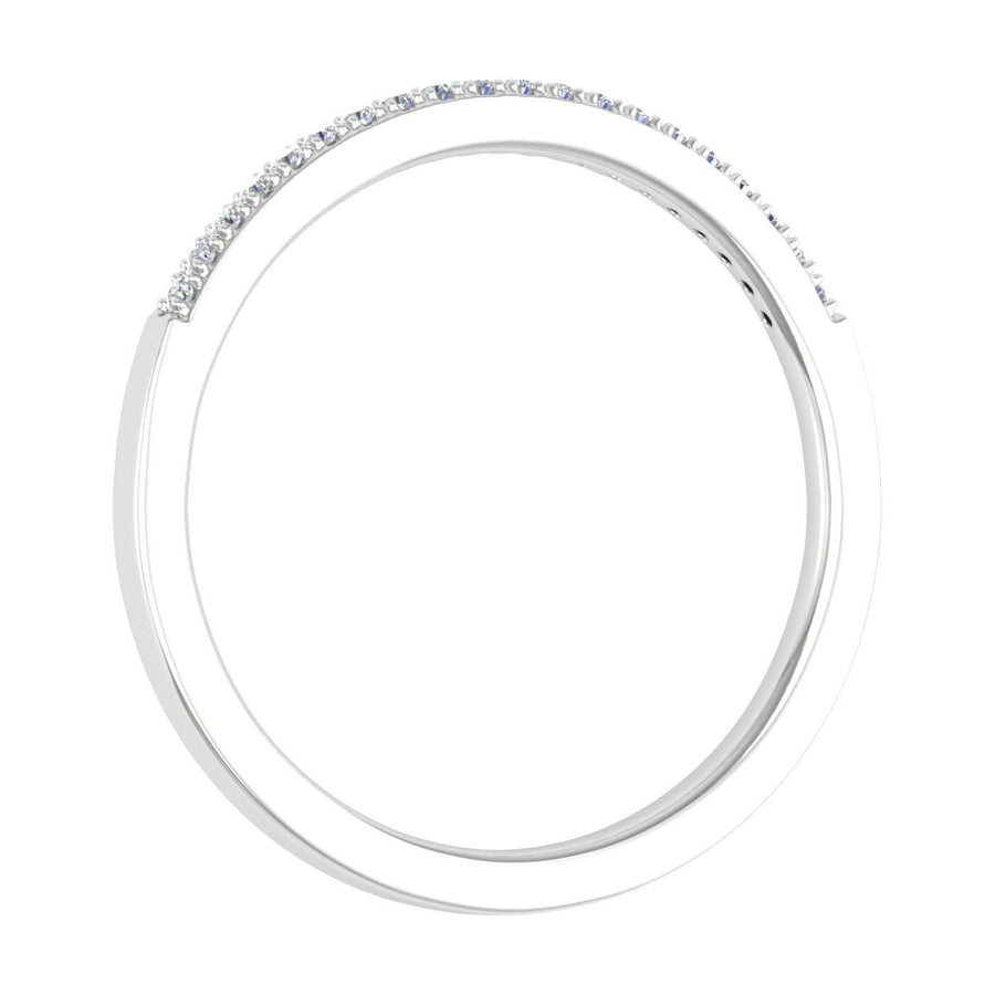 1/10 Carat (ctw) Gold Ladies Diamond Stackable Anniversary Ring - IGI Certified