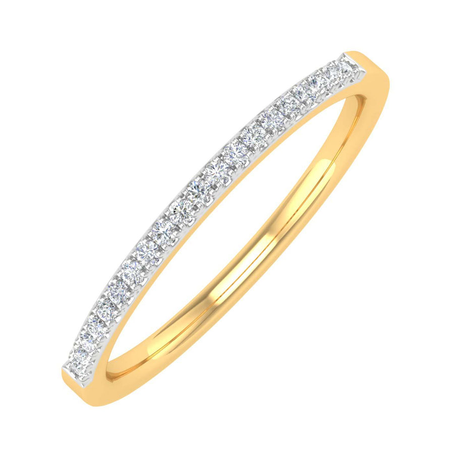 1/10 Carat (ctw) Gold Ladies Diamond Stackable Anniversary Ring - IGI Certified