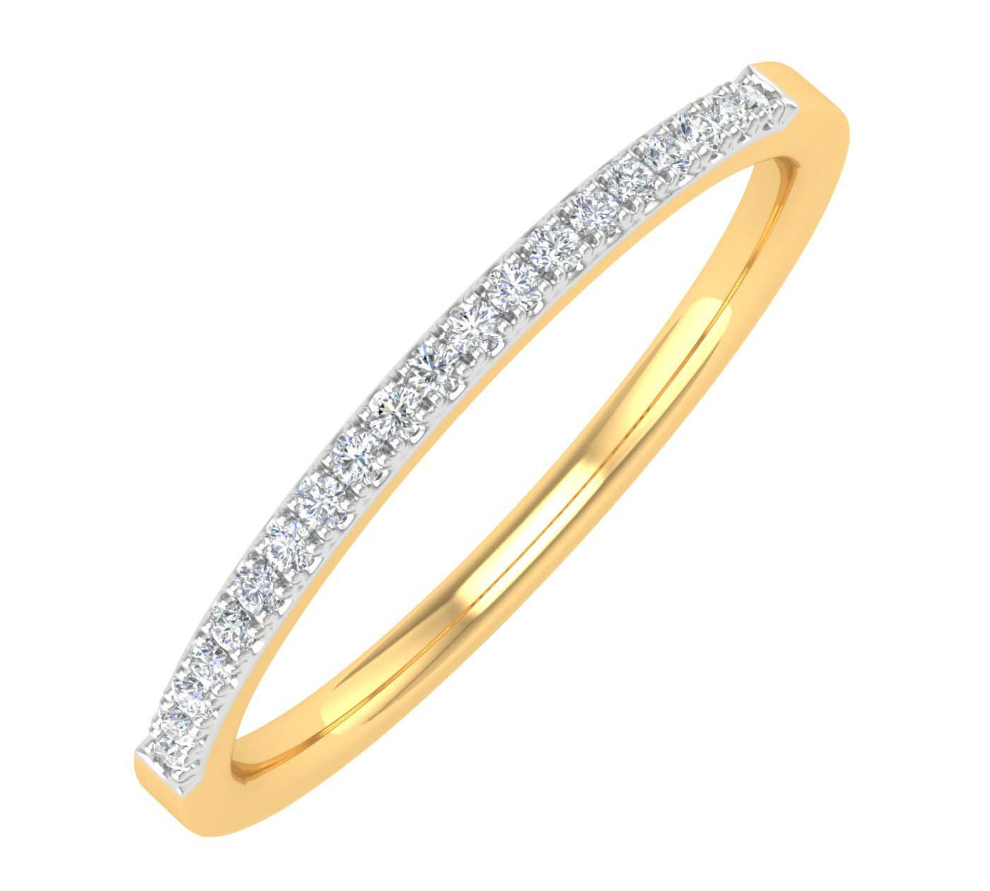 1/10 Carat (ctw) Gold Ladies Diamond Stackable Anniversary Ring