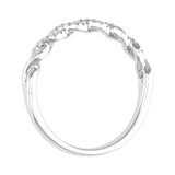 1/10 Carat Twisted Diamond Wedding Band Ring in Gold