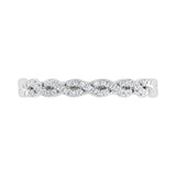 1/10 Carat Twisted Diamond Wedding Band Ring in Gold