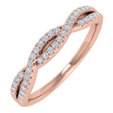 0.15 Carat Diamond Wedding Band Ring in Gold