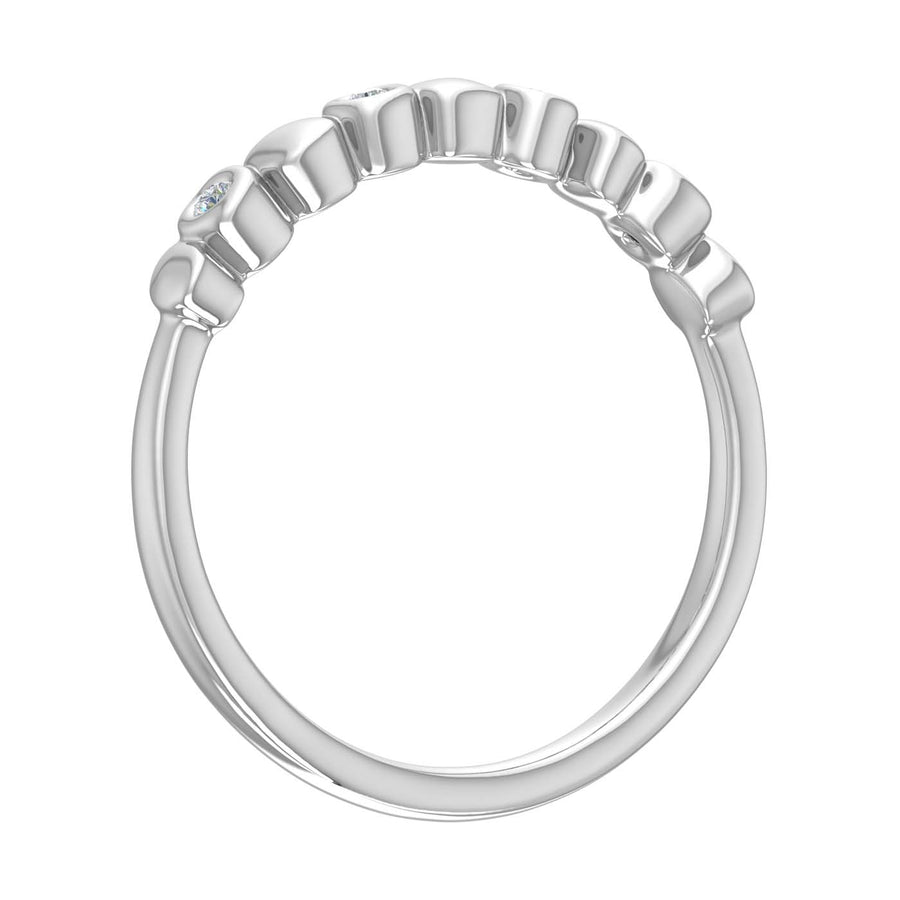 0.05 Carat Diamond Wedding Band Ring in Gold