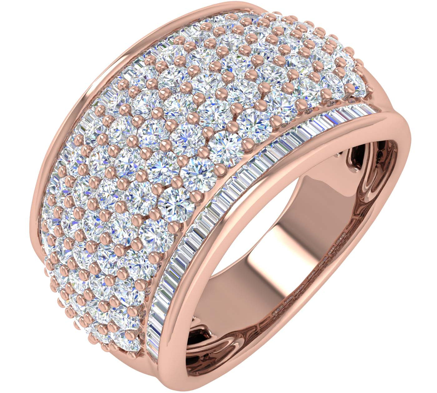 2 Carat Diamond Wedding Band Ring in Gold