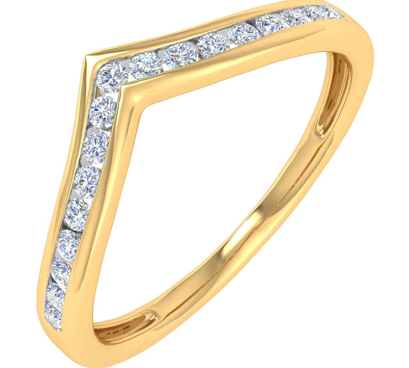 1/5 Carat Diamond Wedding Anniversary Ring in Gold