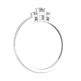 Gold 3-Stone Diamond Engagement Ring (0.22 Carat)