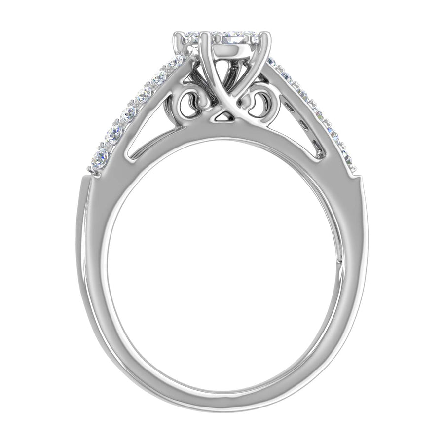 0.30 Carat Prong Set Diamond Engagement Ring in Gold