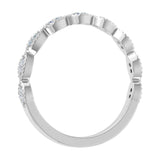 1/10 Carat (ctw) Gold Diamond Ladies Swirl Stackable Anniversary Ring