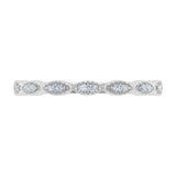 1/10 Carat (ctw) Gold Diamond Ladies Swirl Stackable Anniversary Ring
