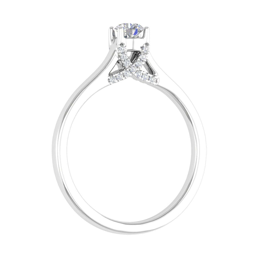 1/4 Carat Diamond Engagement Ring in Gold