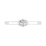1/4 Carat Diamond Engagement Ring in Gold - IGI Certified