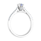 0.42 Carat Solitaire Diamond Engagement Ring in Gold-Preview 1