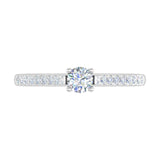 0.42 Carat Solitaire Diamond Engagement Ring in Gold