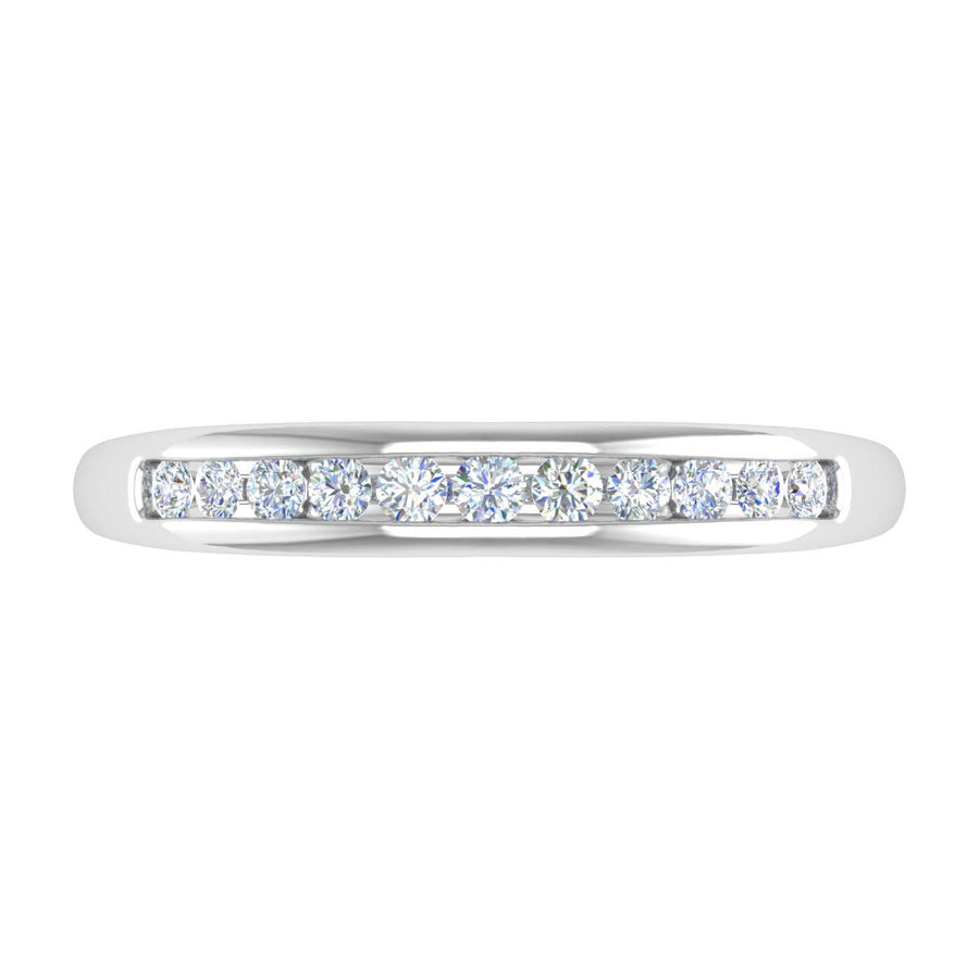 1/4 Carat Channel Set Round Diamond Wedding Band Ring in Gold