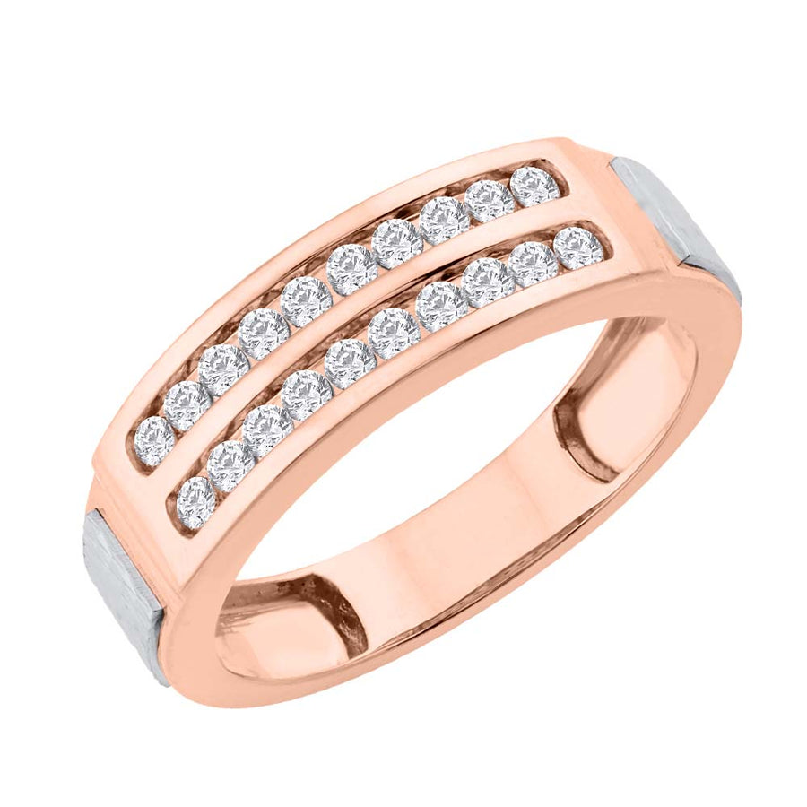 1/2 Carat Diamond Unisex Wedding Band Ring in Gold
