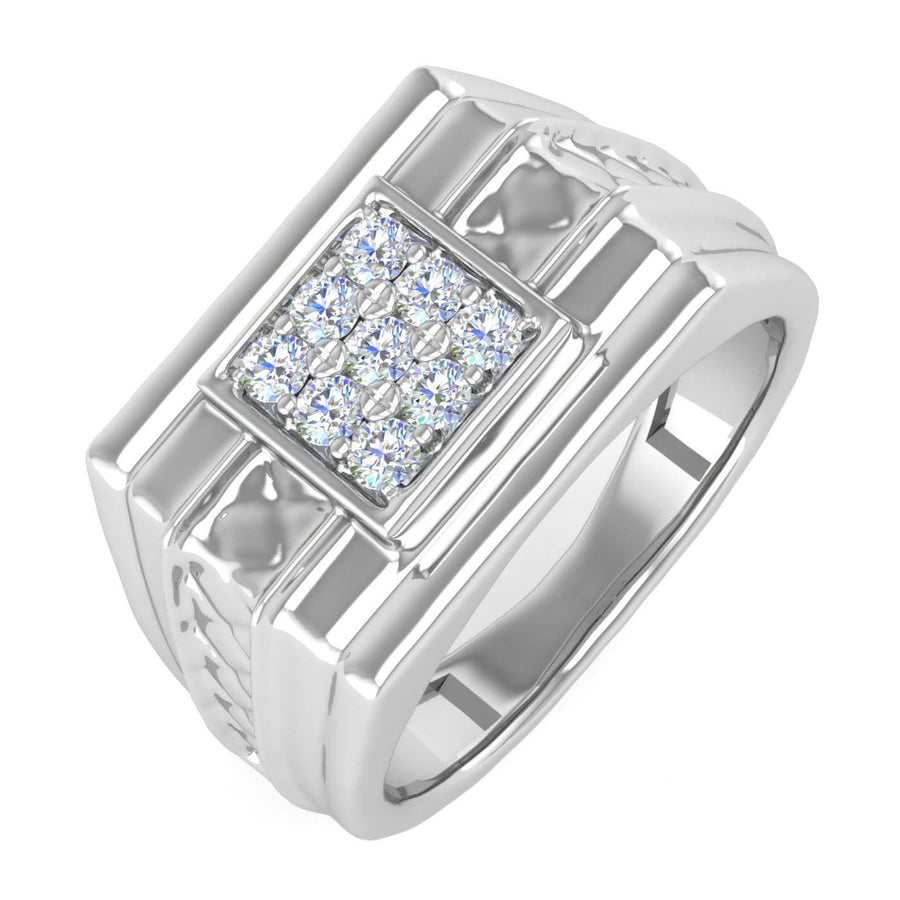 1/3 Carat Men's Diamond Wedding Band Ring in Gold