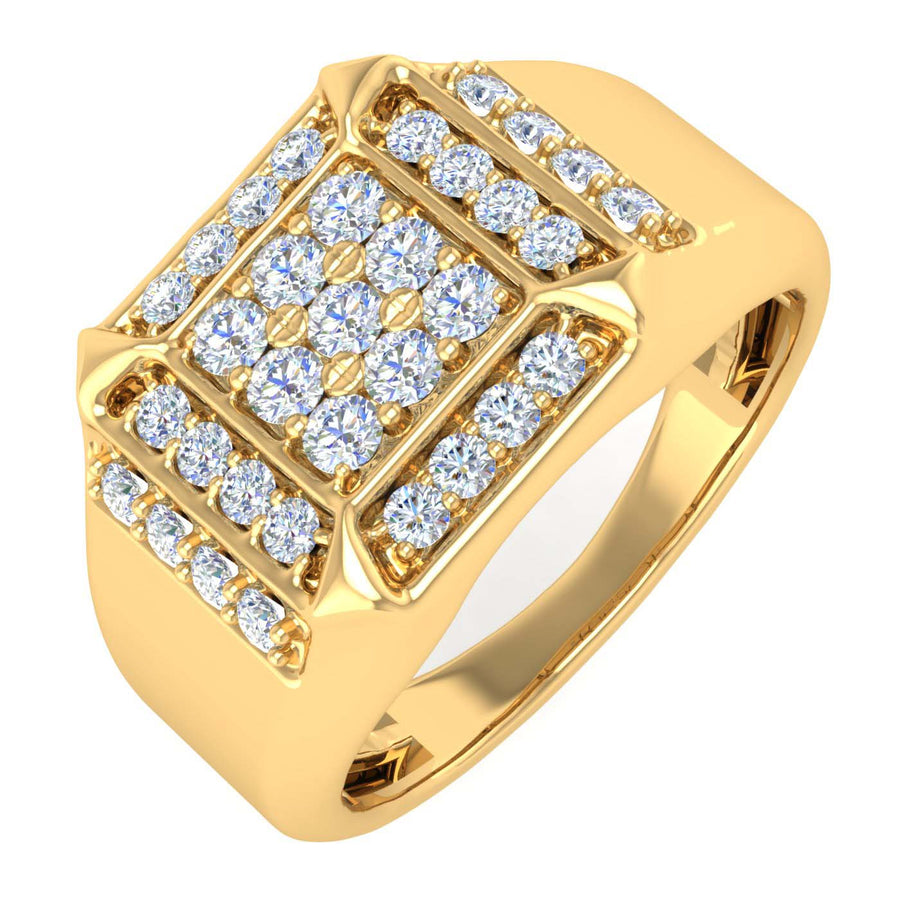 3/4 Carat Men's Diamond Wedding Band Ring in Gold