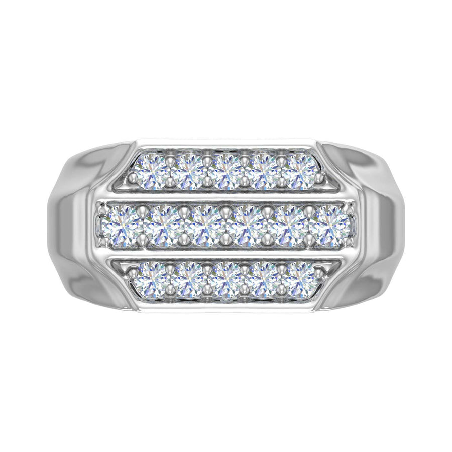 1 Carat Men's Diamond Wedding Band Ring in Gold