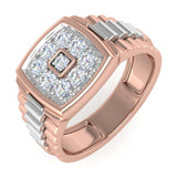 1/2 Carat Men's Diamond Wedding Band Ring in Gold