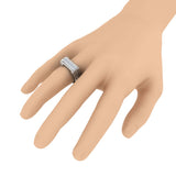 1/4 Carat (ctw) Nick Set 6-Stone MensDiamond Wedding Band Ring in Gold