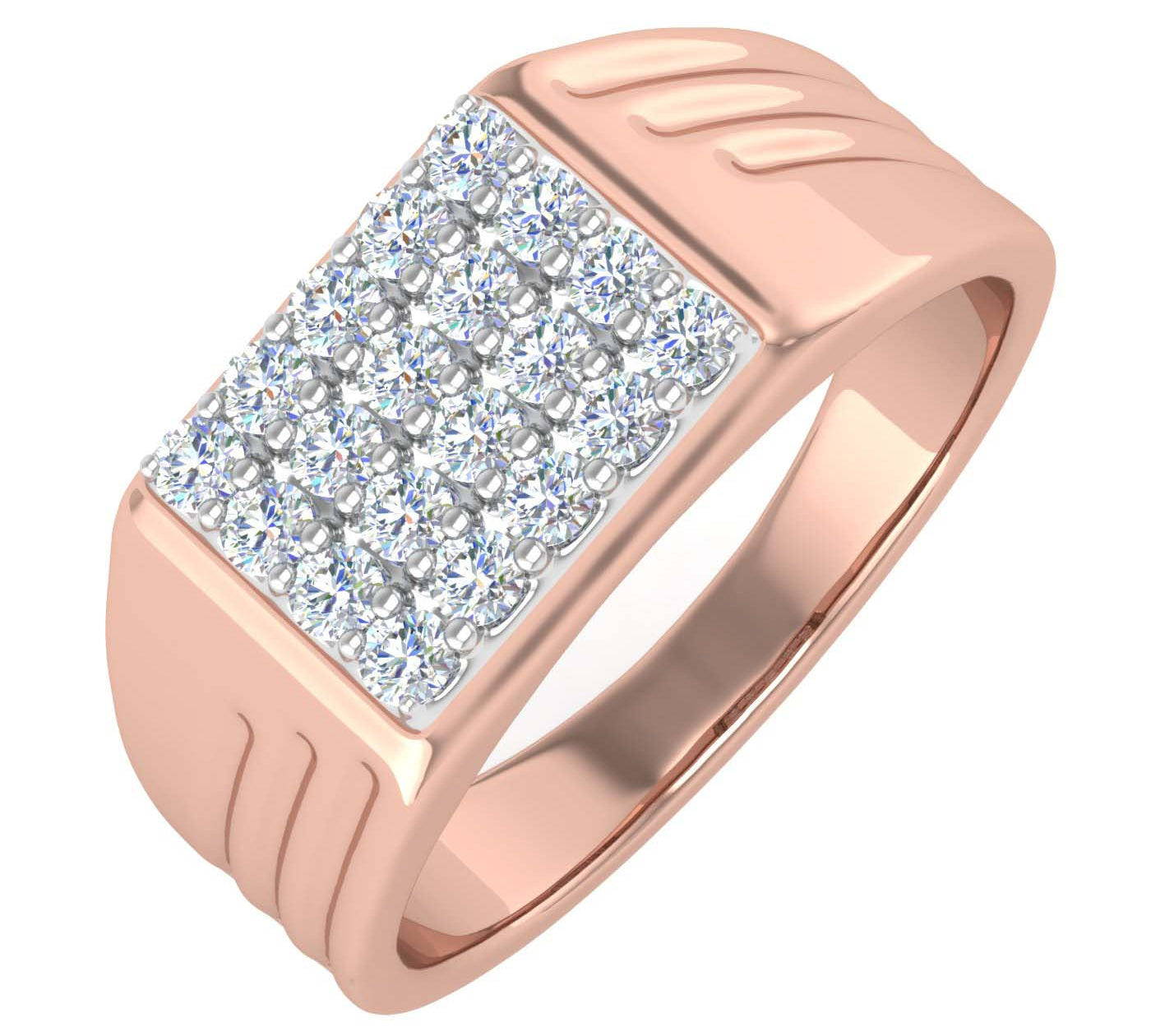 1/2 Carat Men's Diamond Wedding Band Ring in Gold