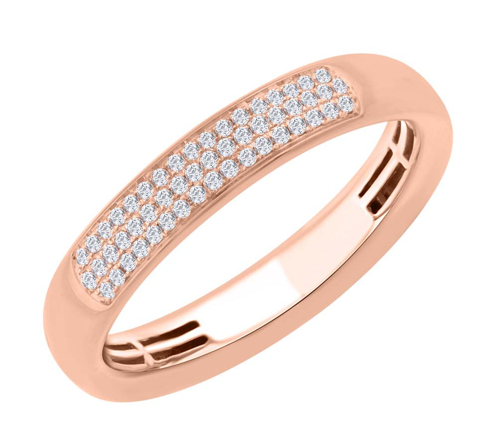 0.15 Carat Diamond Unisex Wedding Band Ring in Gold