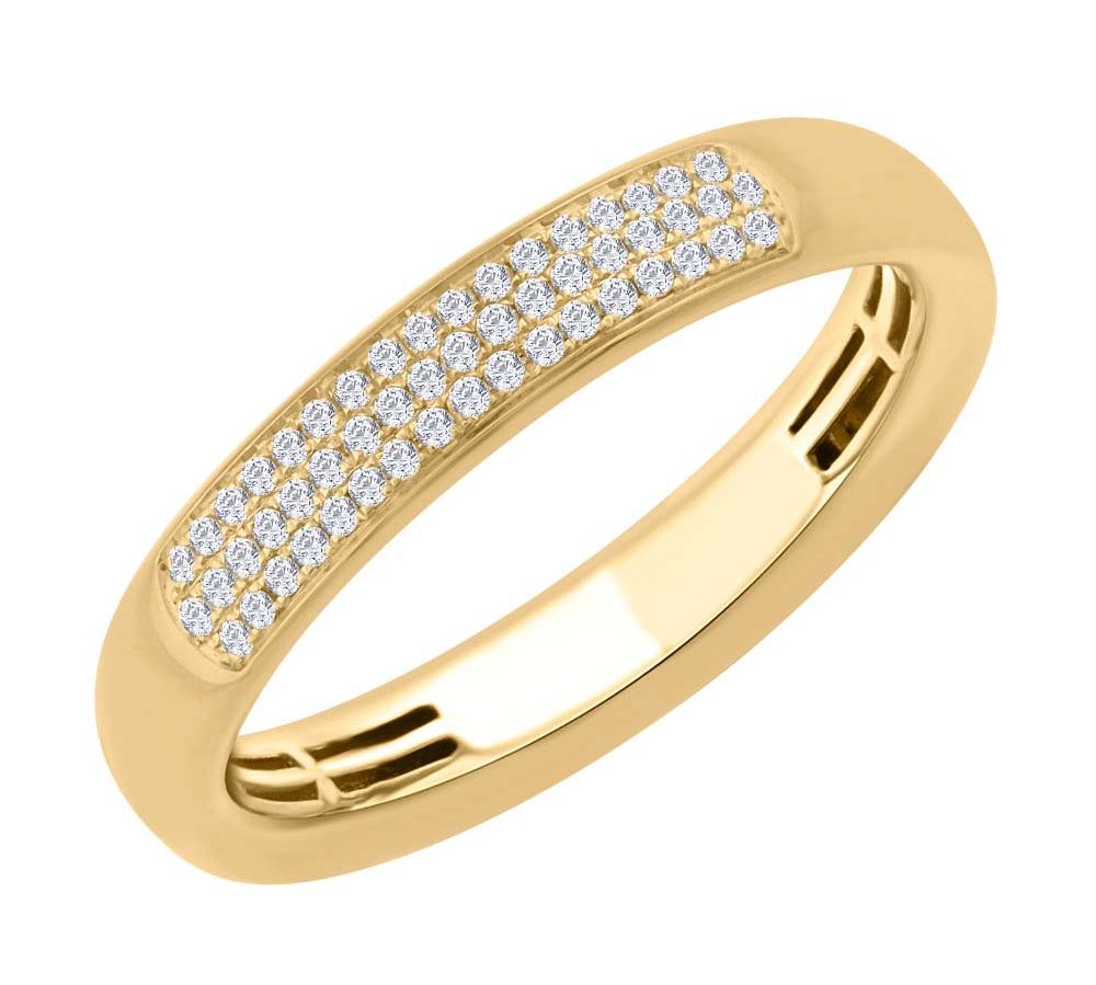 0.15 Carat Diamond Unisex Wedding Band Ring in Gold
