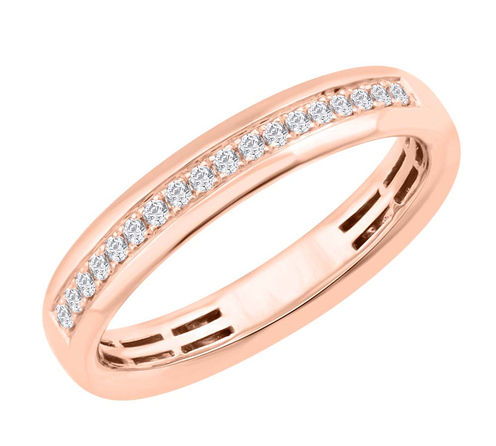 0.15 Carat Diamond Unisex Wedding Band Ring in Gold