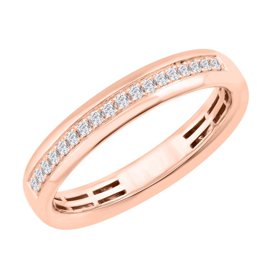 0.15 Carat Diamond Unisex Wedding Band Ring in Gold