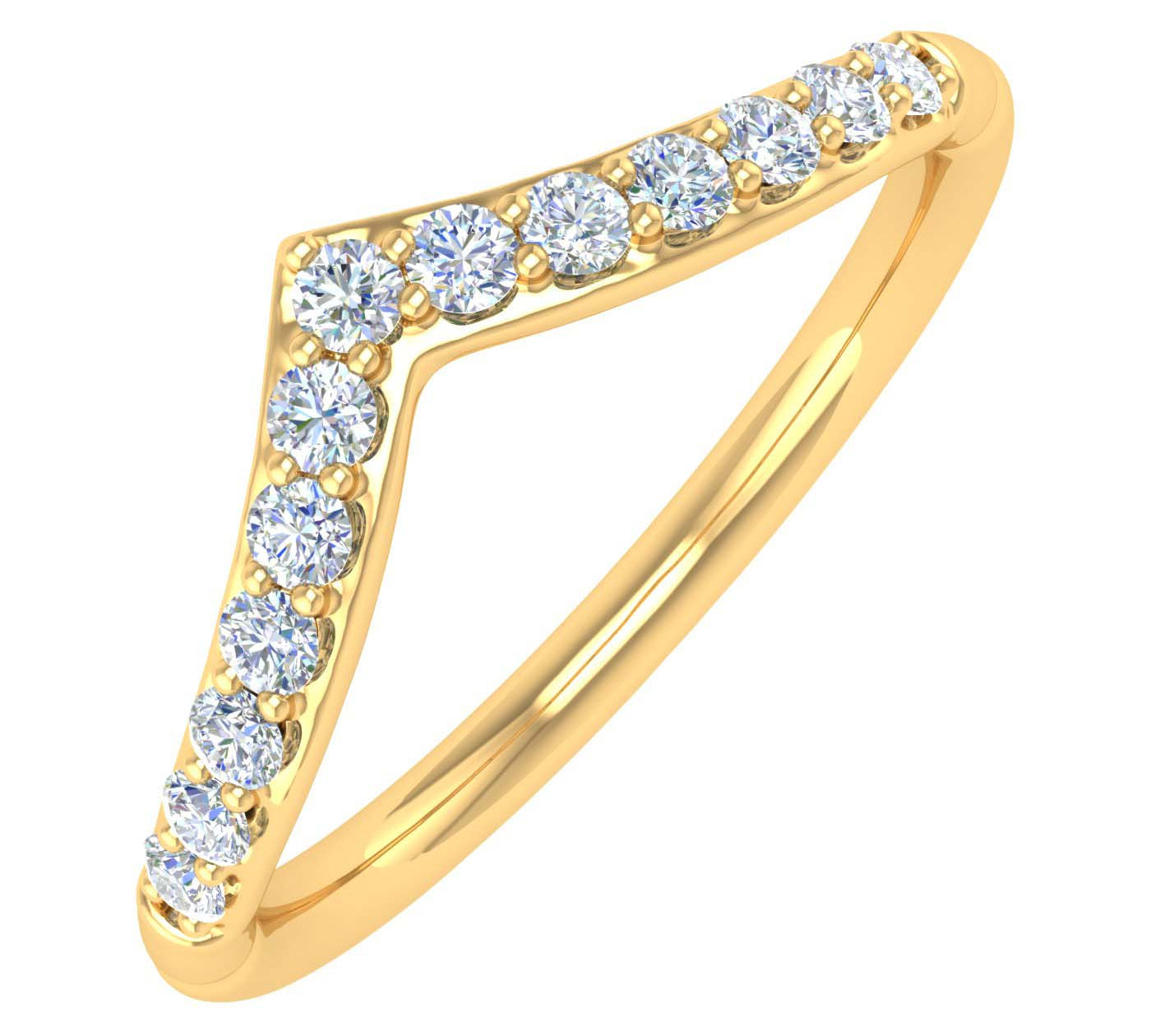 1/5 Carat Diamond Wedding Anniversary Ring in Gold