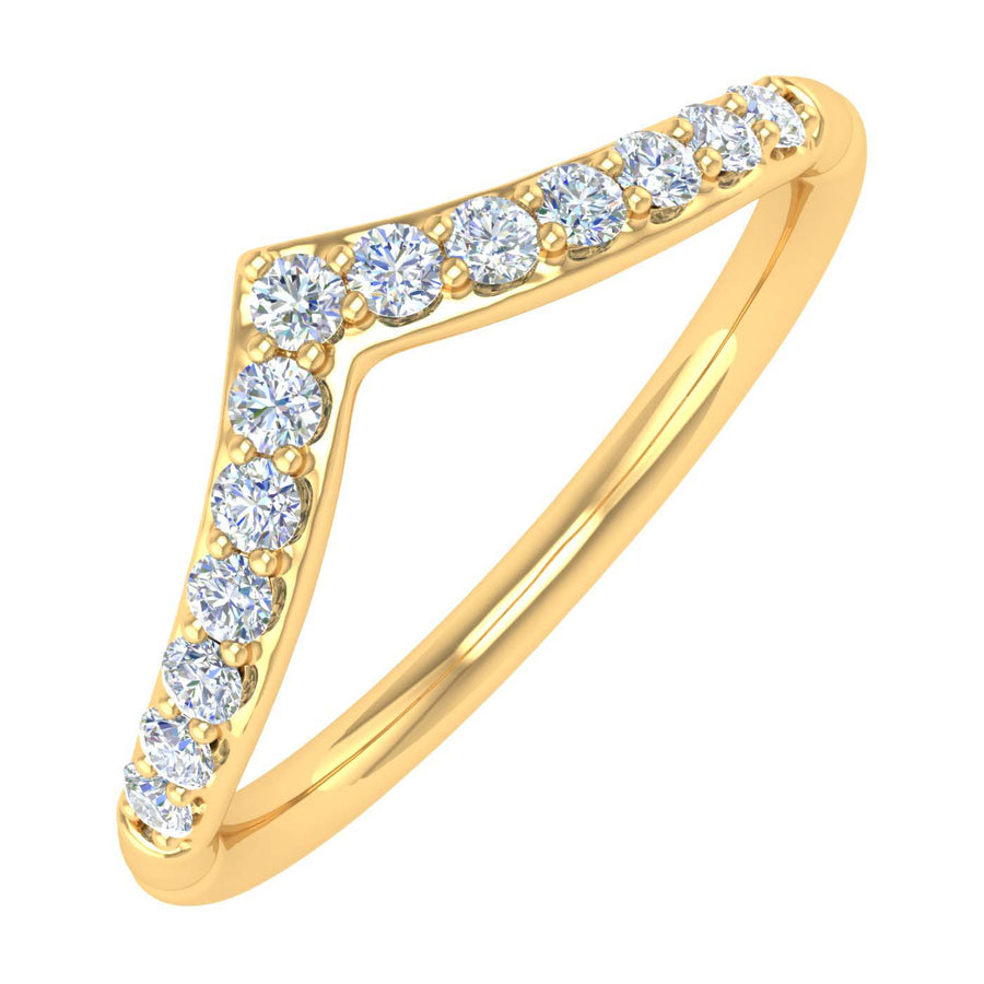 1/5 Carat Diamond Wedding Anniversary Ring in Gold