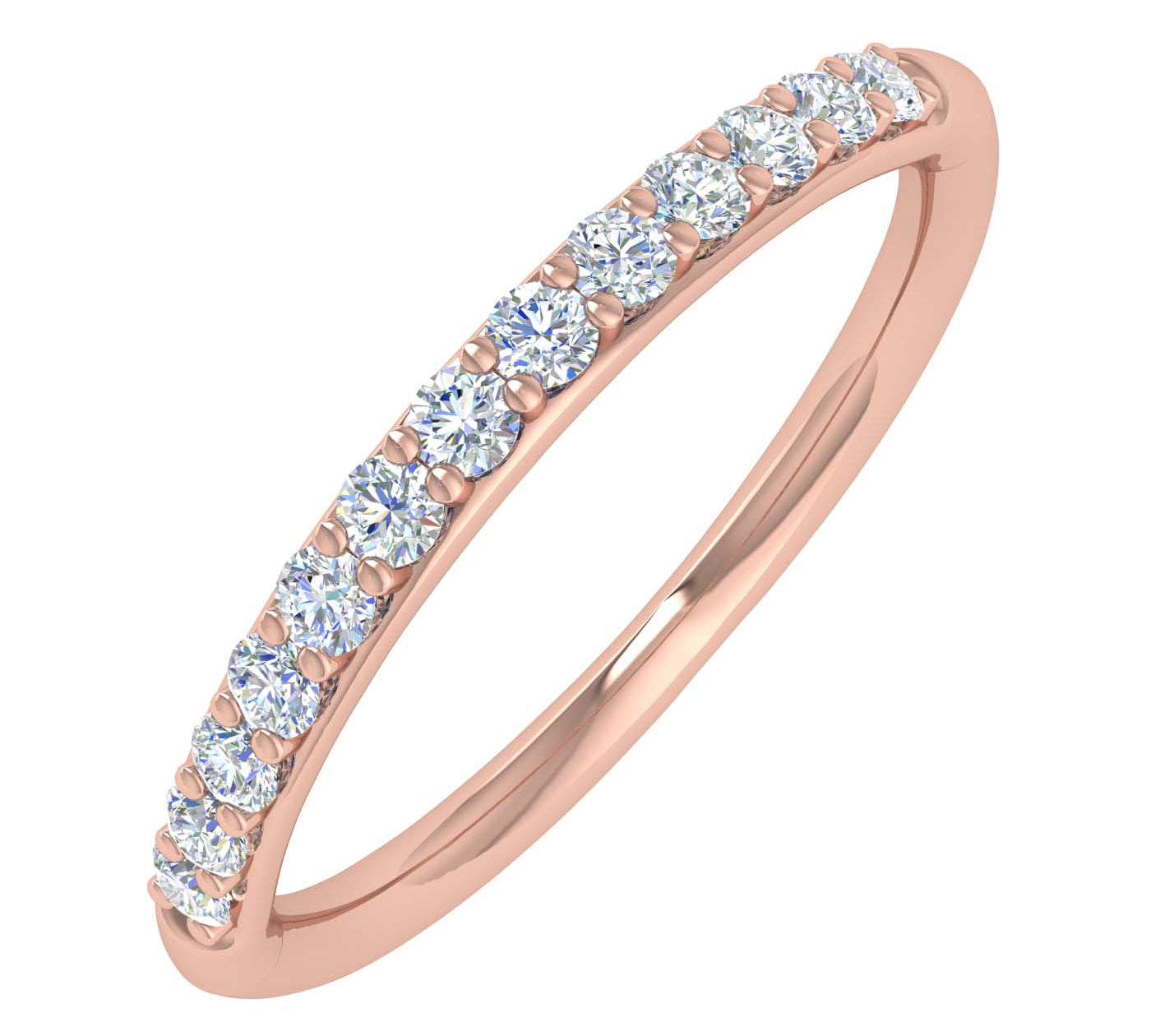 1/5 Carat Diamond Wedding Band Ring in Gold