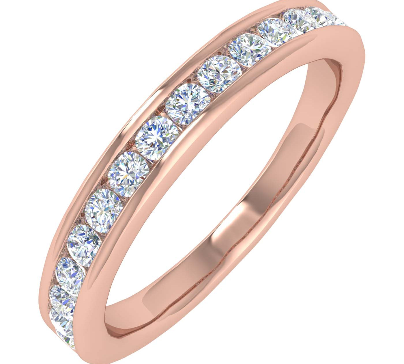 1/3 Carat Diamond Wedding Band Ring in Gold