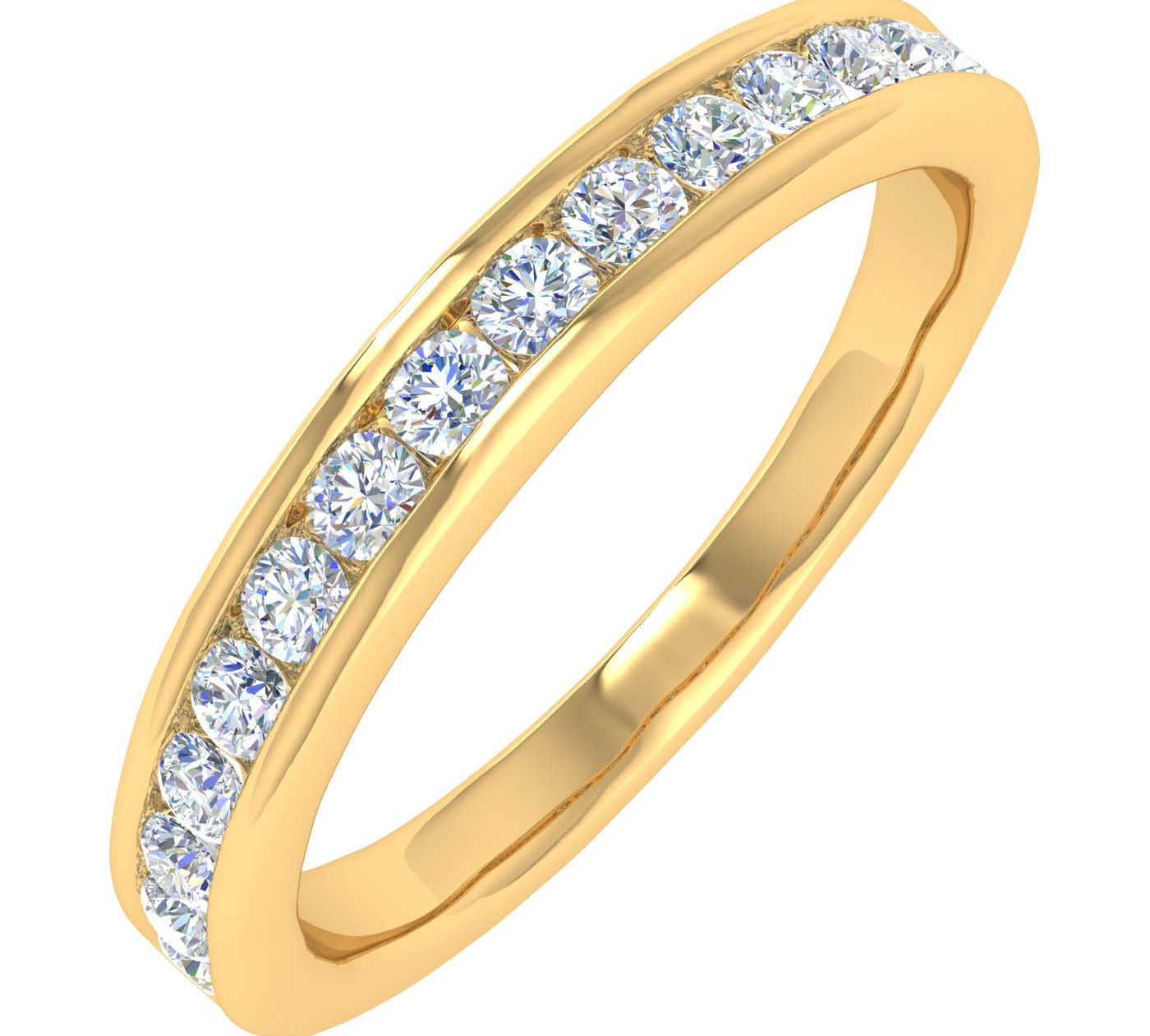 1/3 Carat Diamond Wedding Band Ring in Gold