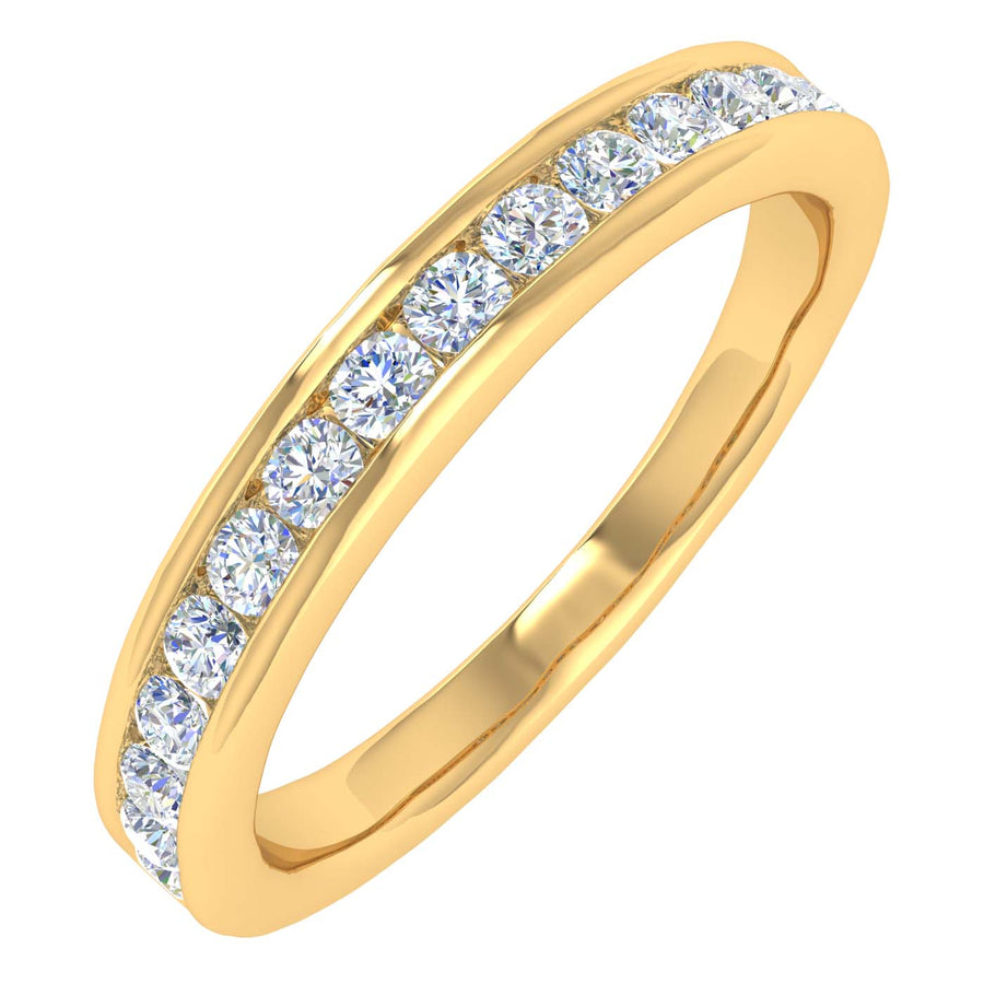 1/3 Carat Diamond Wedding Band Ring in Gold