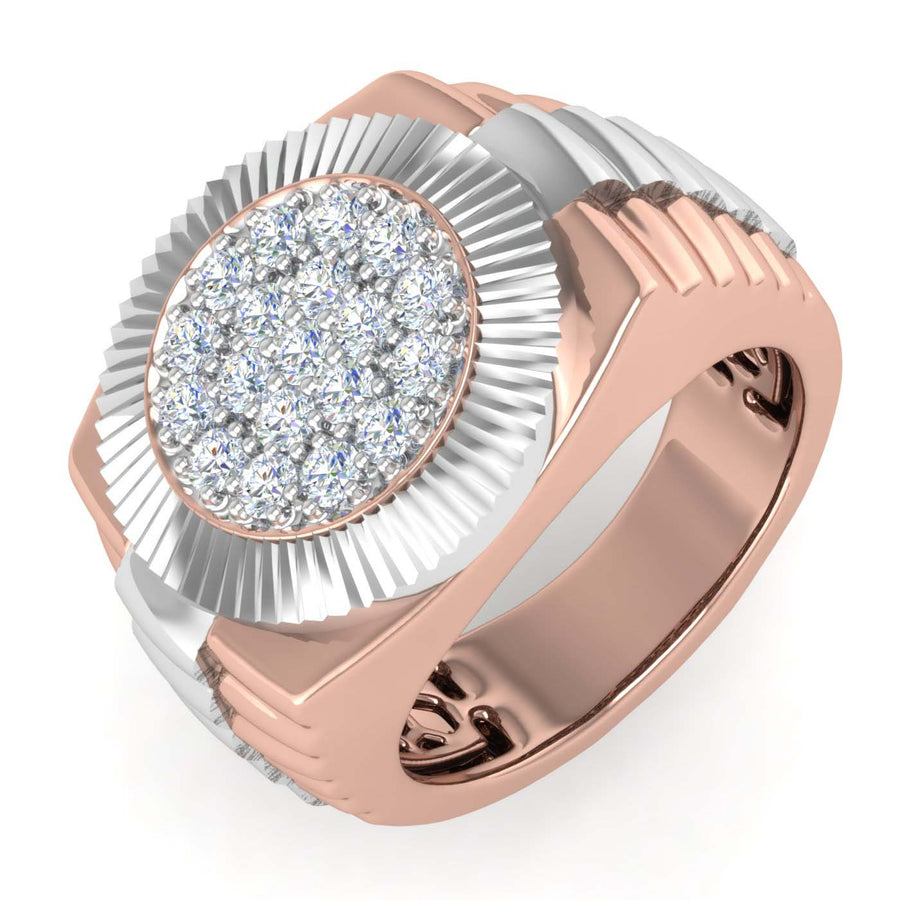 1/2 Carat Men's Diamond Wedding Band Ring in Gold