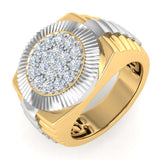 1/2 Carat Men's Diamond Wedding Band Ring in Gold