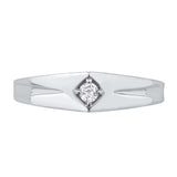 0.08 Carat Men's Diamond Wedding Band Ring in Gold