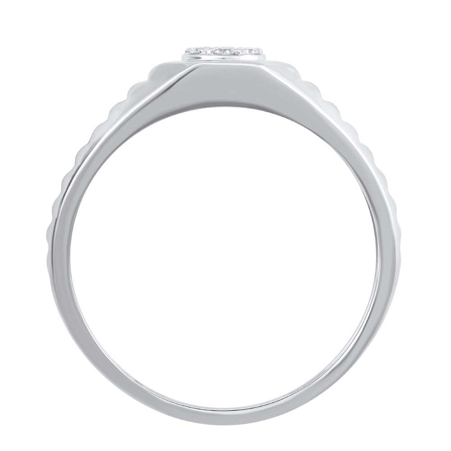 0.09 Carat Men's Diamond Wedding Band Ring in Gold
