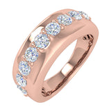 1 Carat Diamond Unisex Wedding Band Ring in Gold
