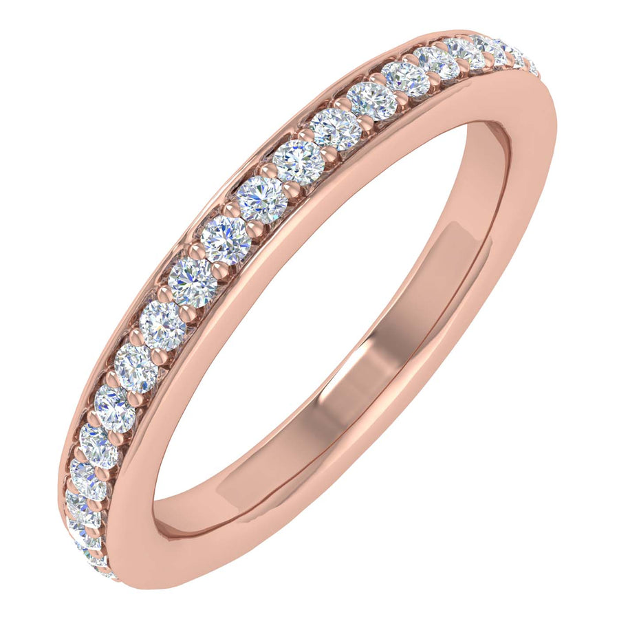 0.18 Carat Diamond Wedding Band Ring in Gold
