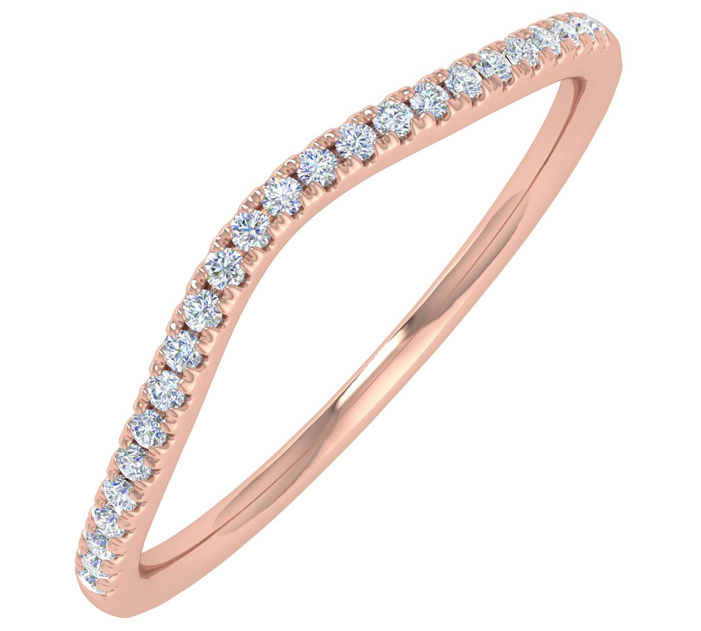 0.14 Carat Diamond Wedding Anniversary Ring in Gold