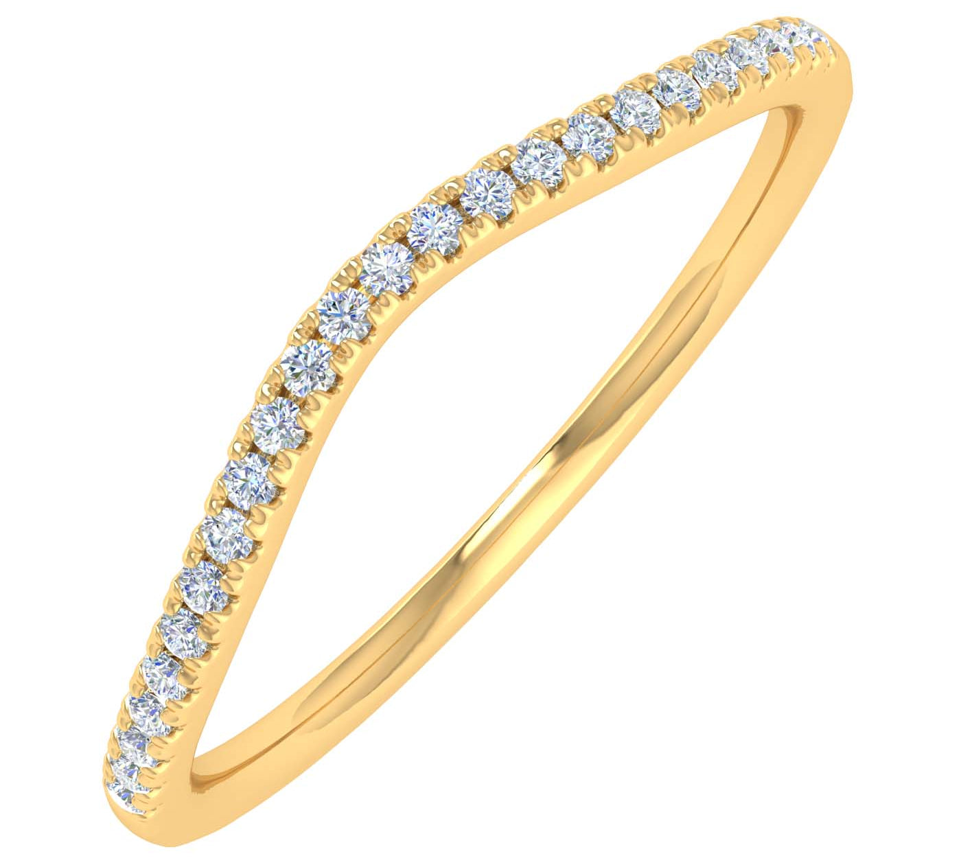 0.14 Carat Diamond Wedding Anniversary Ring in Gold