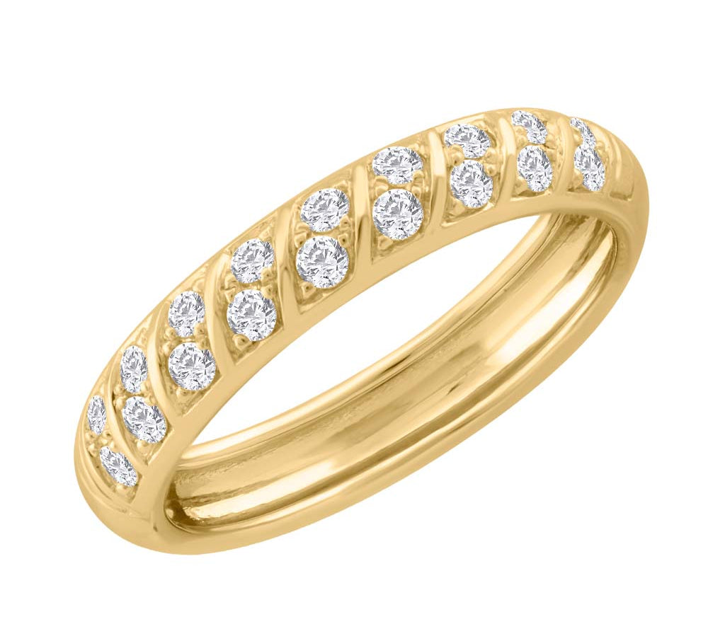 1/3 Carat Diamond Wedding Band Ring in Gold