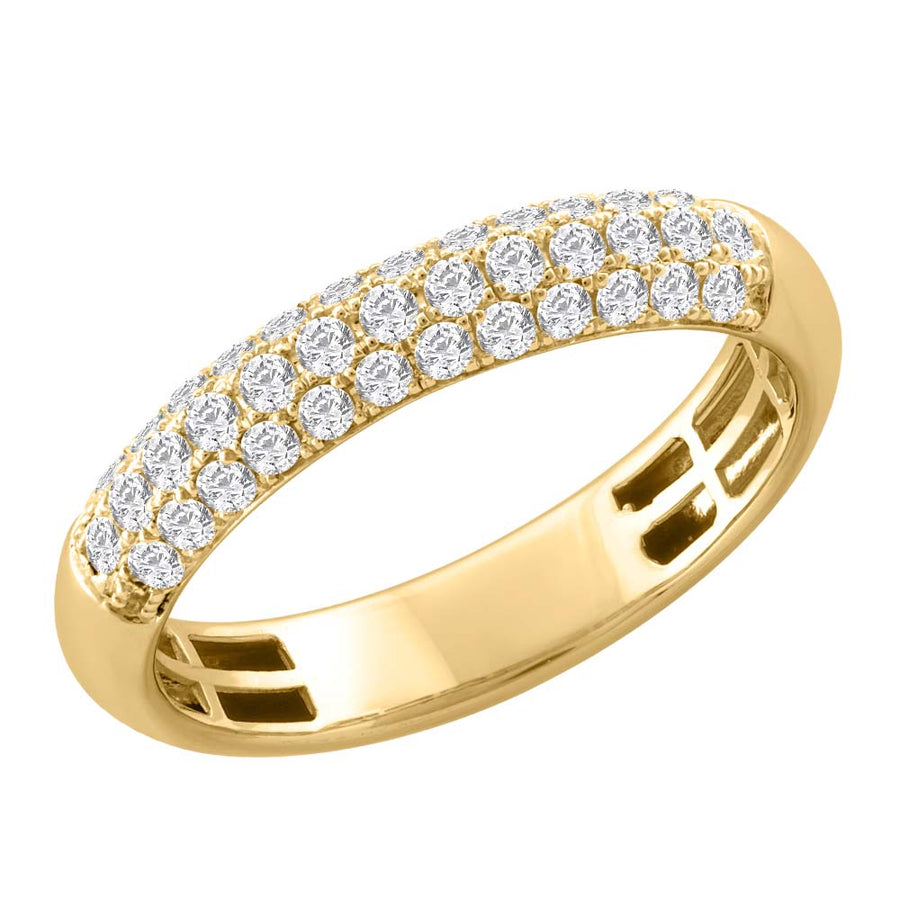 1/2 Carat Diamond Unisex Wedding Band Ring in Gold