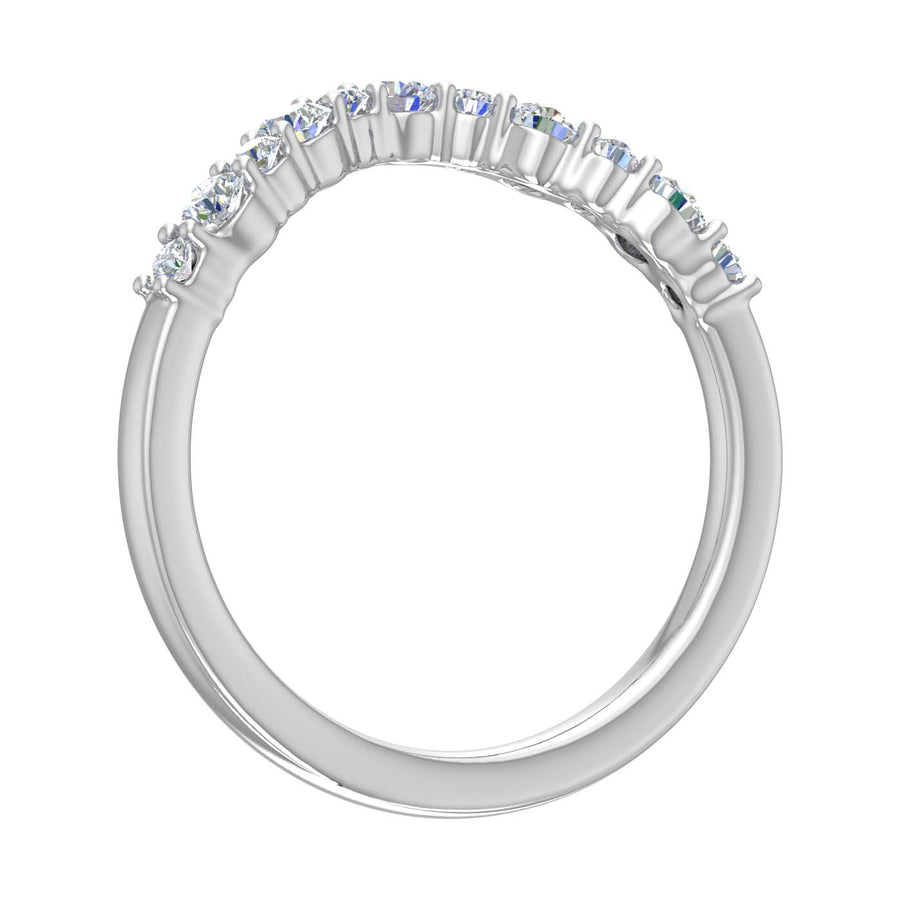 3/8 Carat Diamond Wedding Band Guard Ring Enhancers in Gold