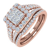 1 1/2 Carat Diamond Engagement Ring Band in Gold