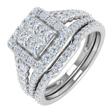 1 1/2 Carat Diamond Engagement Ring Band in Gold