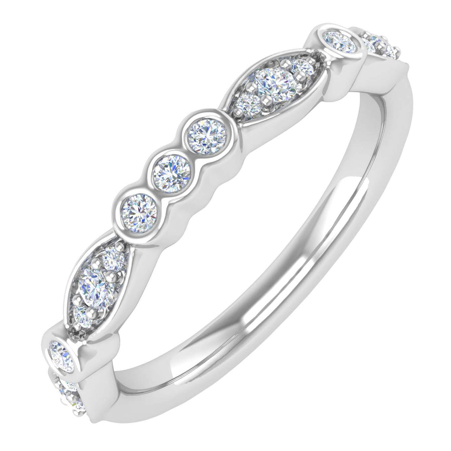 1/5 Carat Diamond Wedding Band Ring in Gold